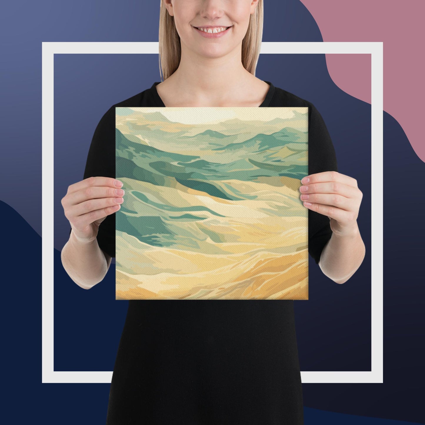 Sunny Sand Dunes Canvas Poster