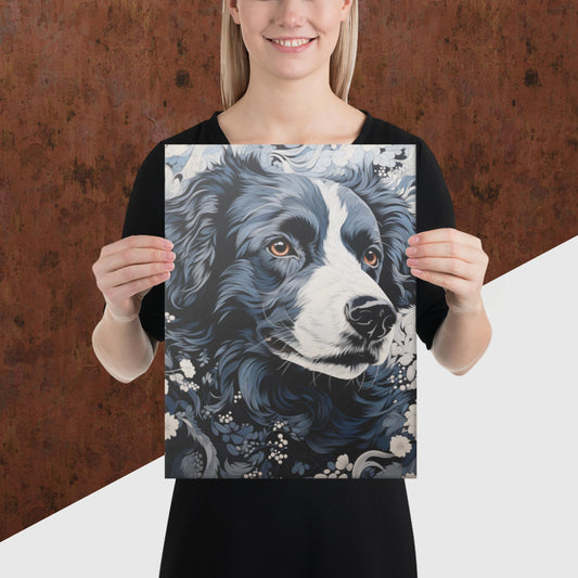 Ukiyo-e Dog Canvas Poster