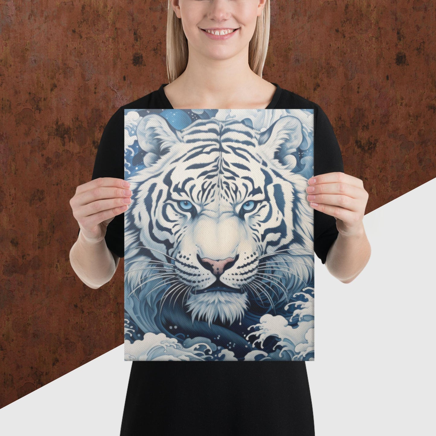 Ukiyo-e Tiger Canvas Poster