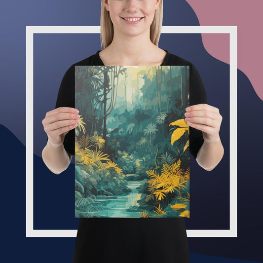 The Depths of a Rainforest Canvas Poster