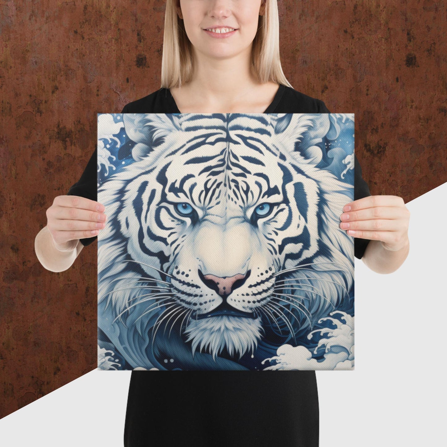 Ukiyo-e Tiger Canvas Poster