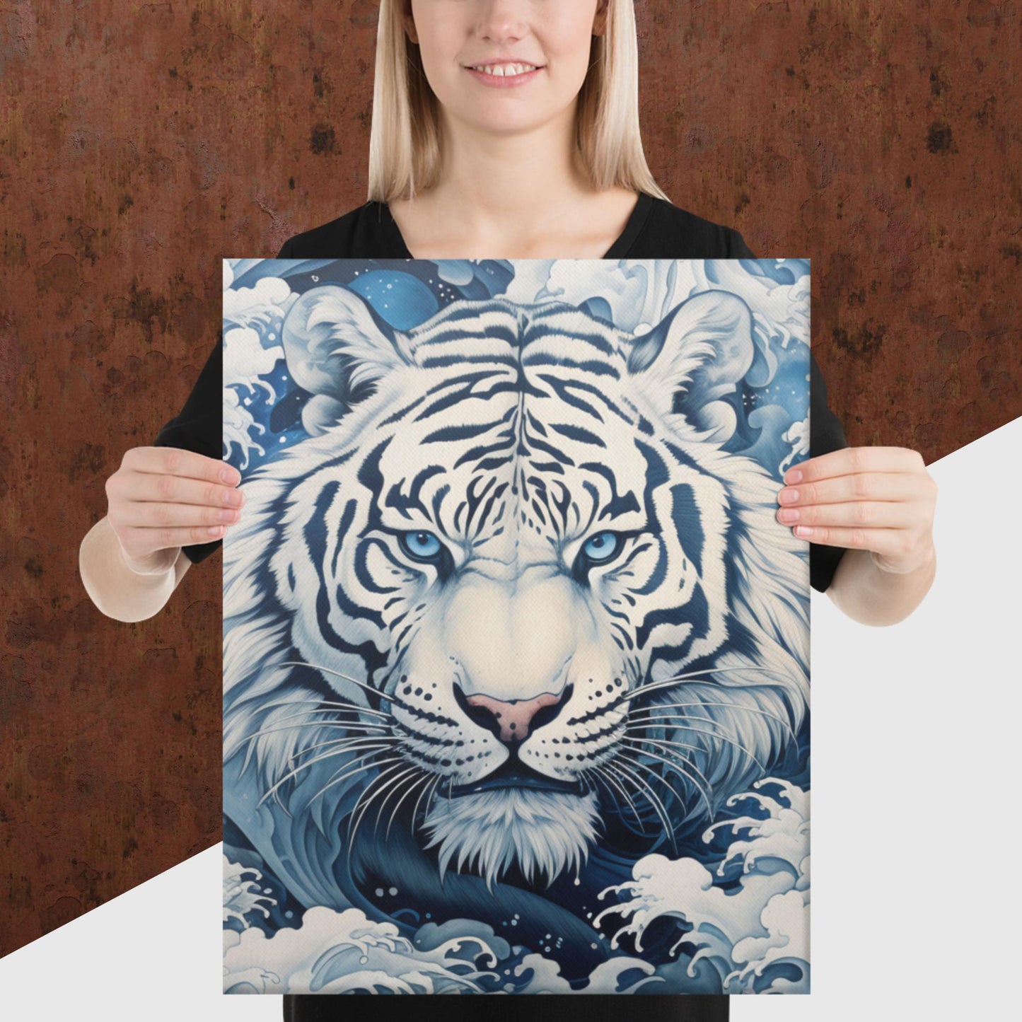 Ukiyo-e Tiger Canvas Poster