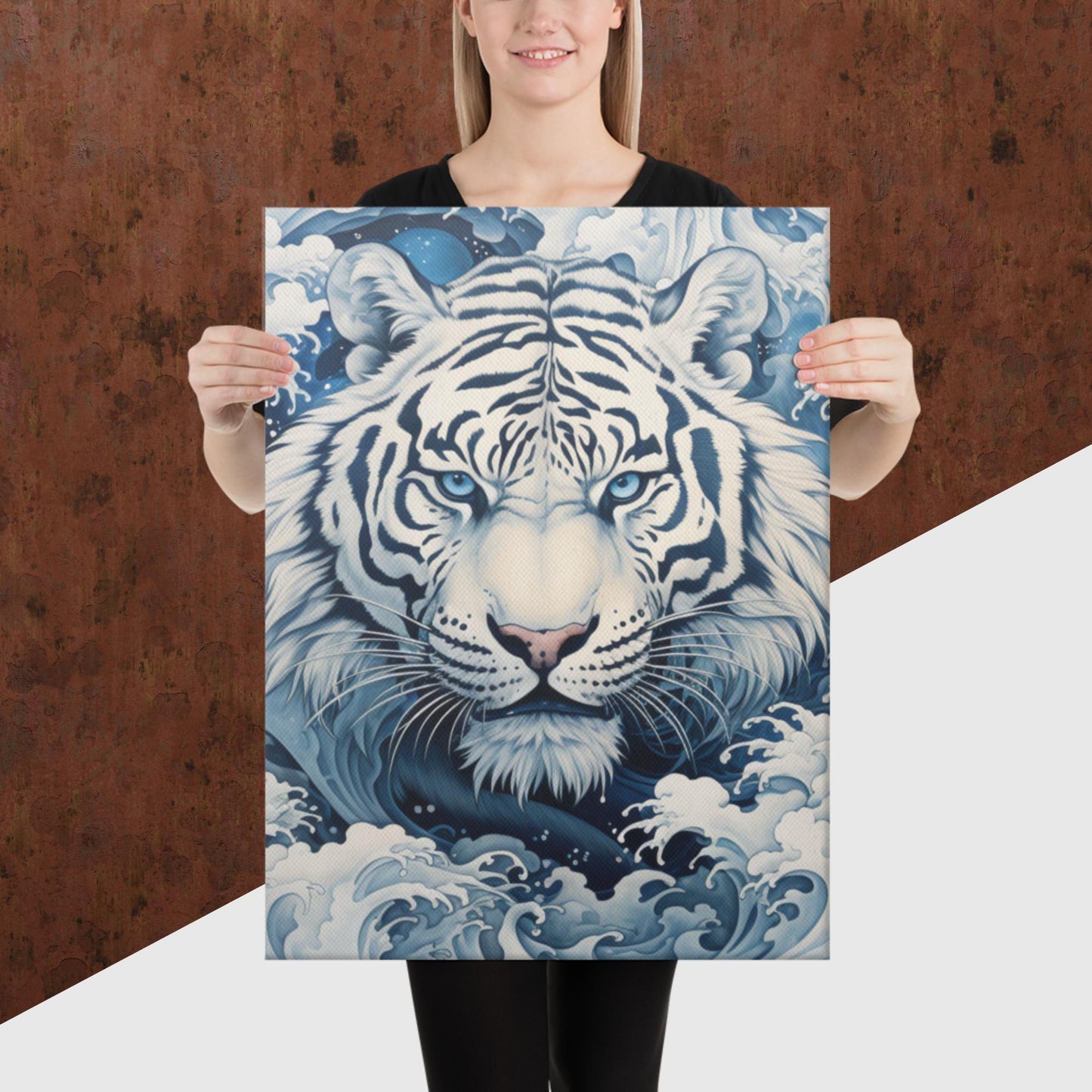 Ukiyo-e Tiger Canvas Poster