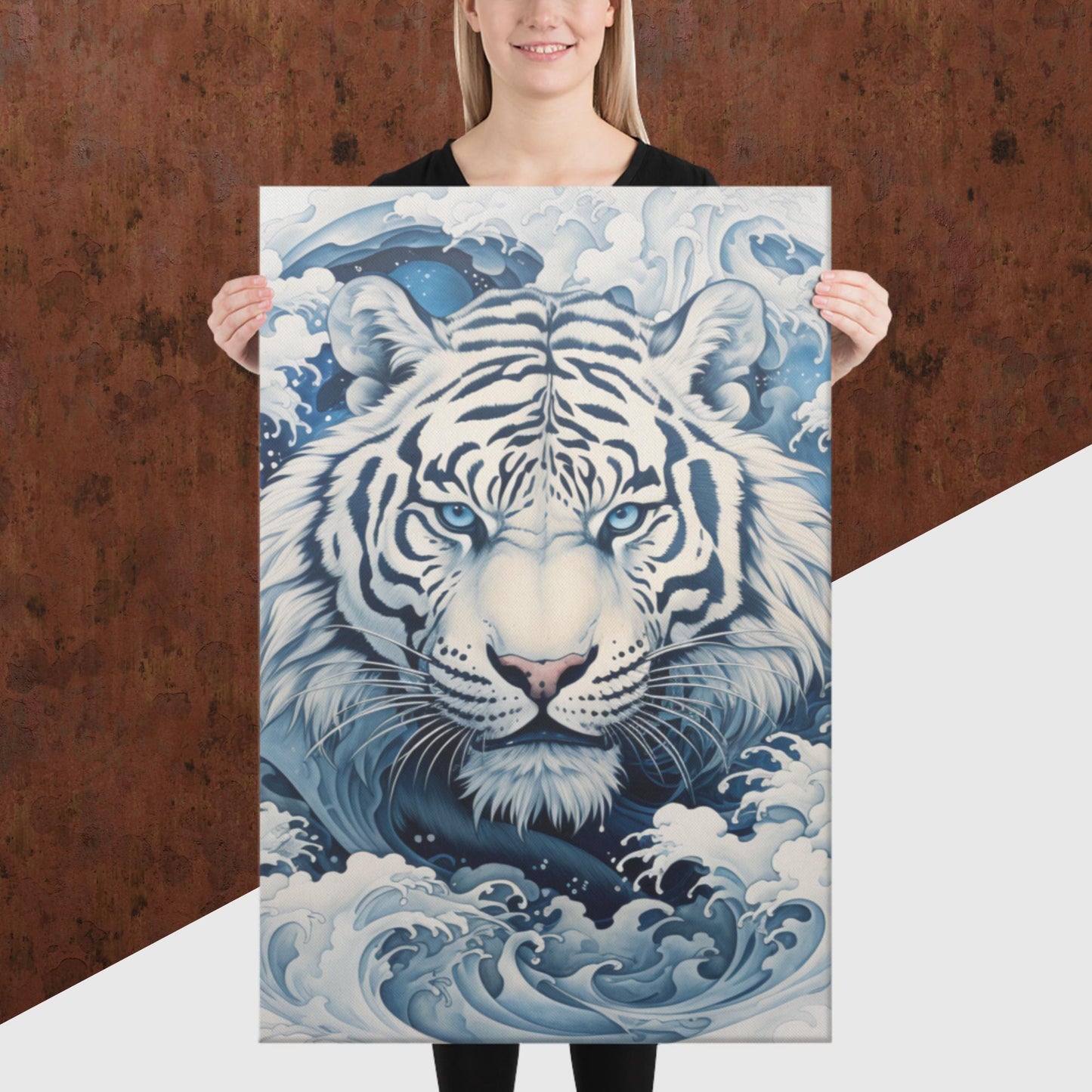 Ukiyo-e Tiger Canvas Poster