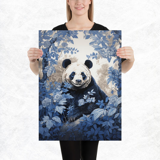 Ukiyo-e Panda Paper Poster