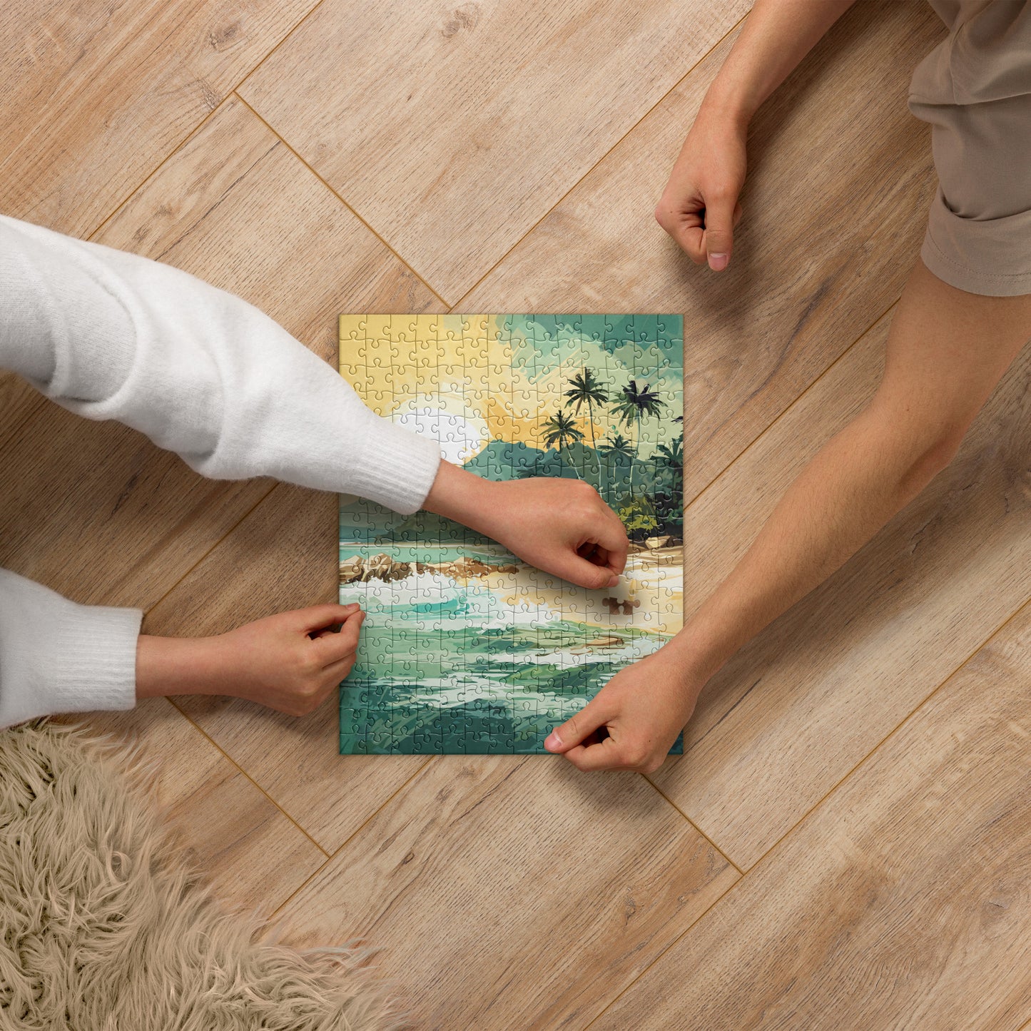 Tropical Island Beach Jigsaw Puzzle