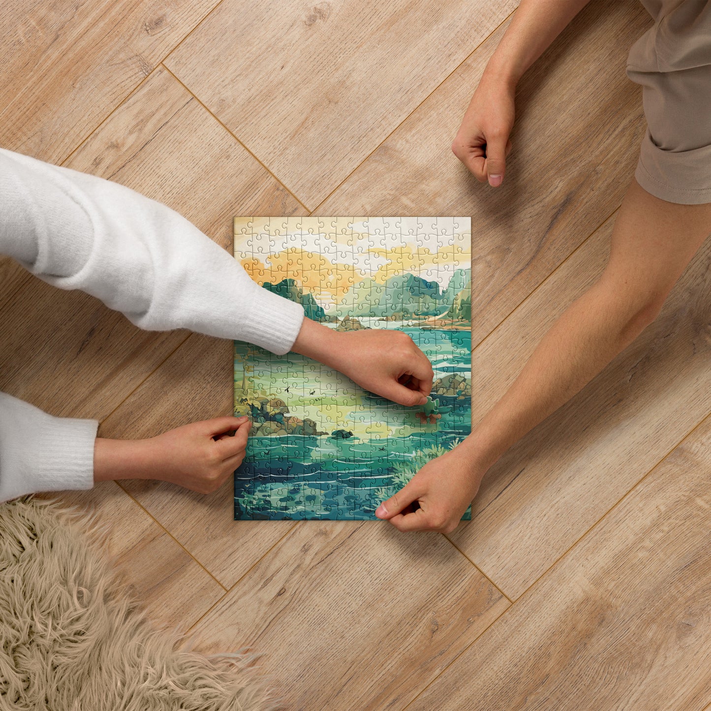 Tropical Island Rocks Jigsaw Puzzle