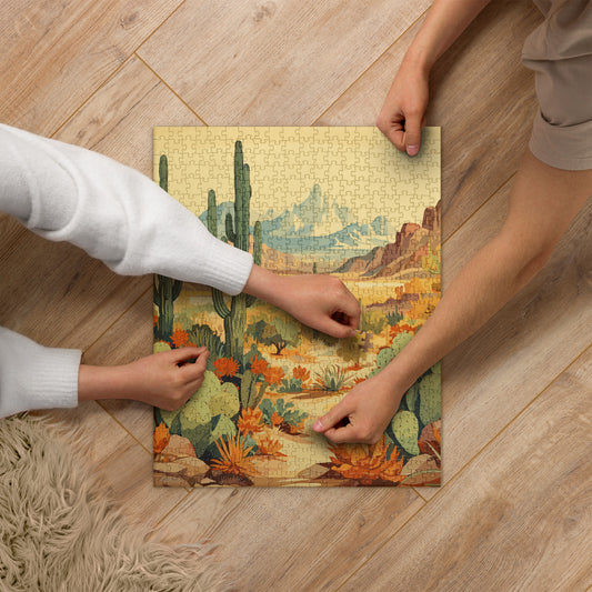 Mountainous Desert Life Jigsaw Puzzle