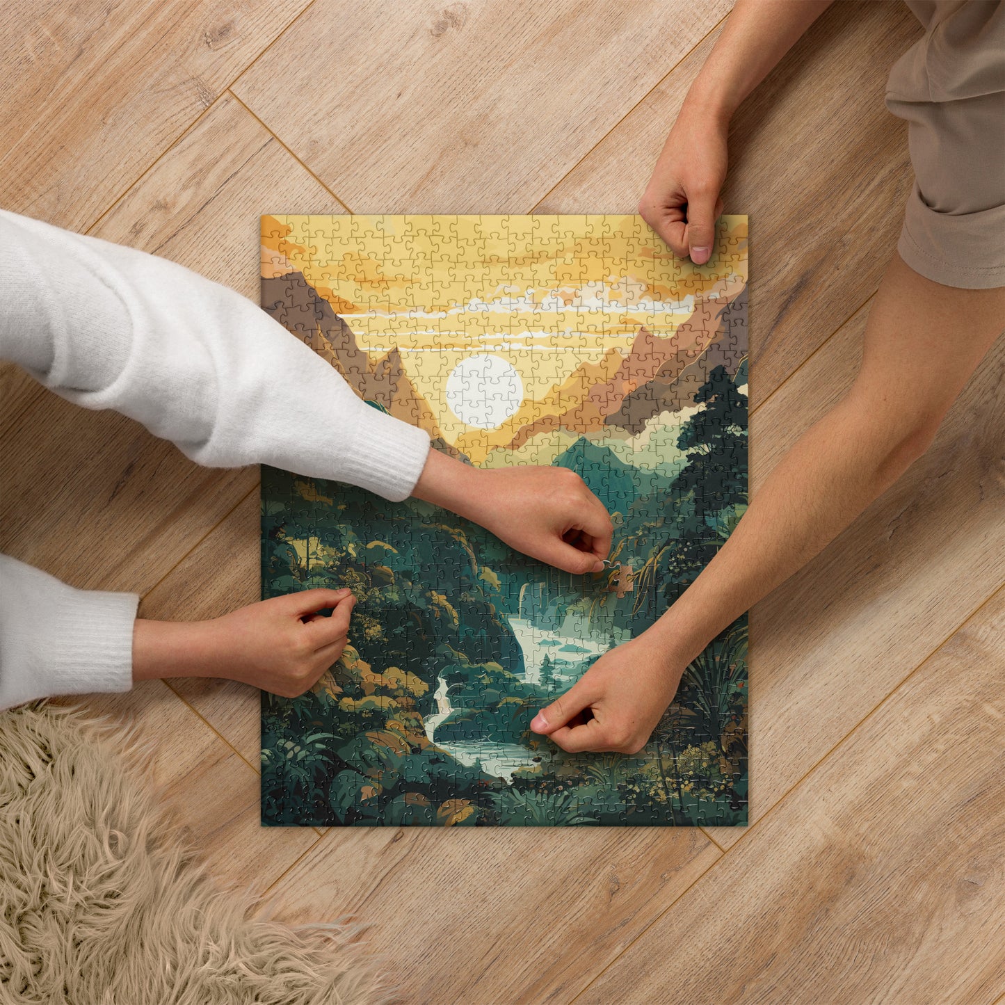 Mountainous Rainforest Jigsaw Puzzle