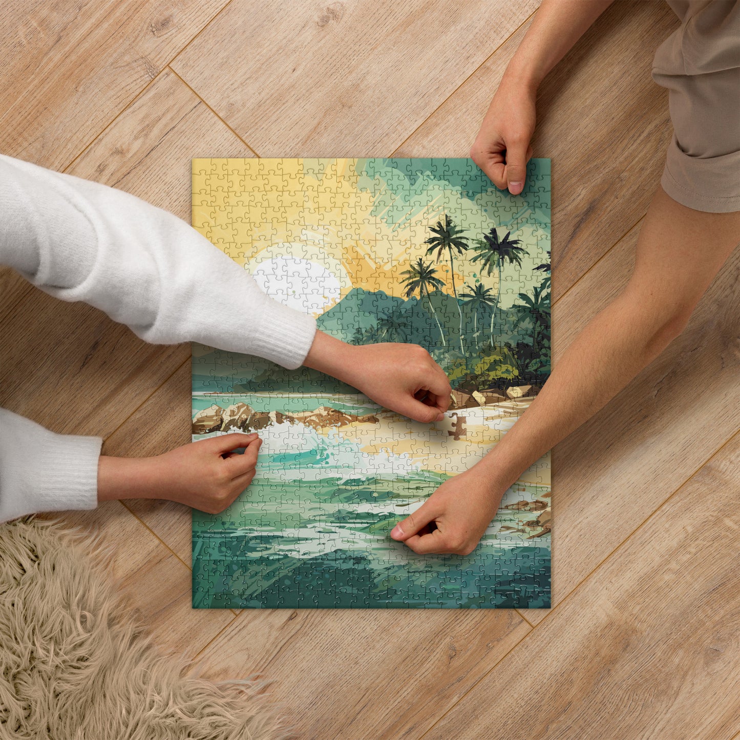 Tropical Island Beach Jigsaw Puzzle