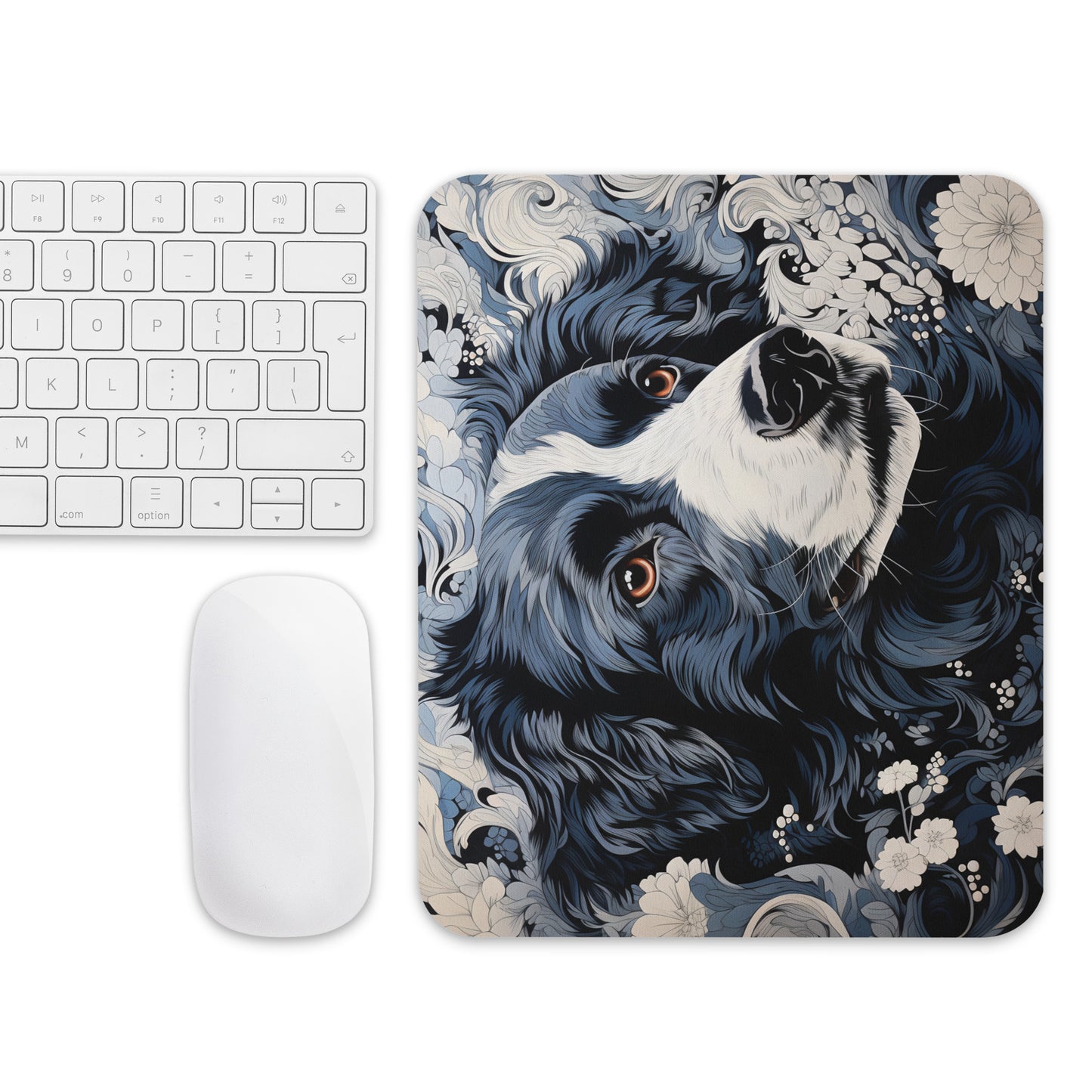 Ukiyo-e Dog Mouse Pad