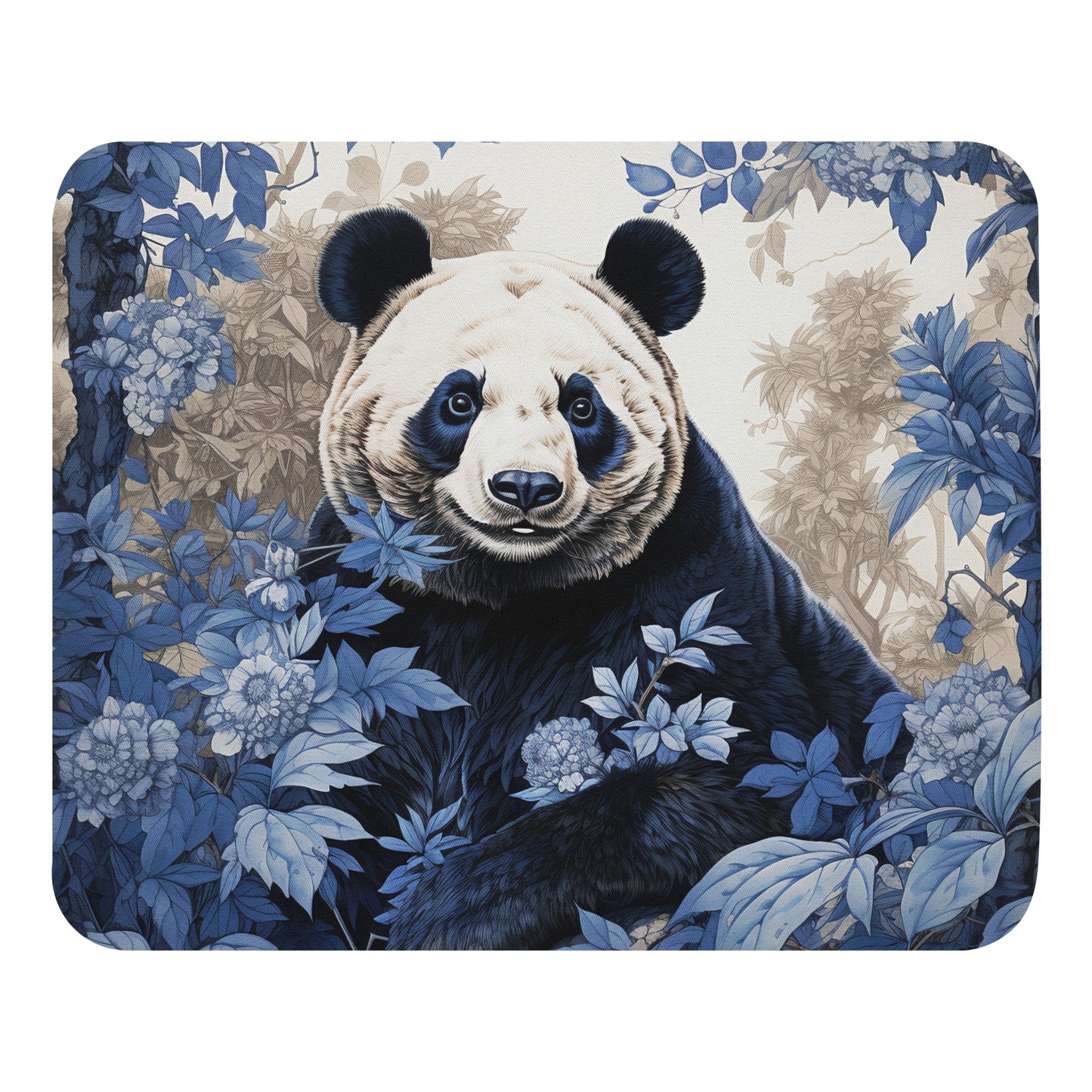 Ukiyo-e Panda Mouse Pad