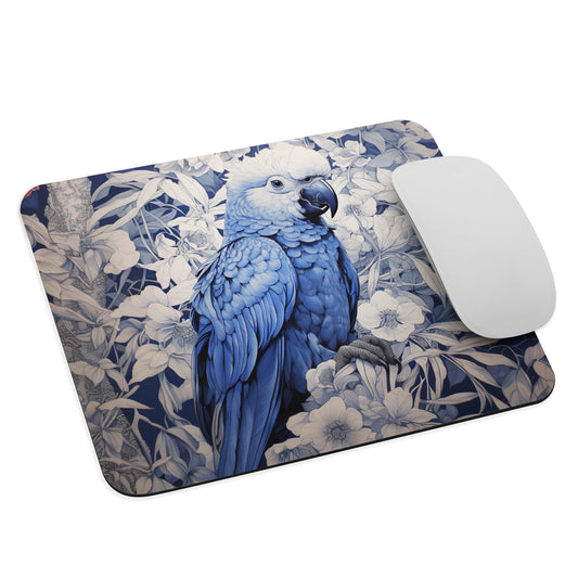 Ukiyo-e Parrot Mouse Pad