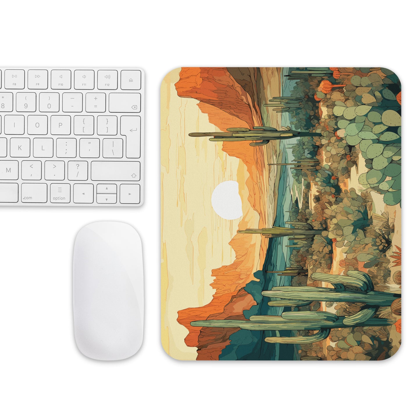 Desert Hills Shrubs Mouse Pad