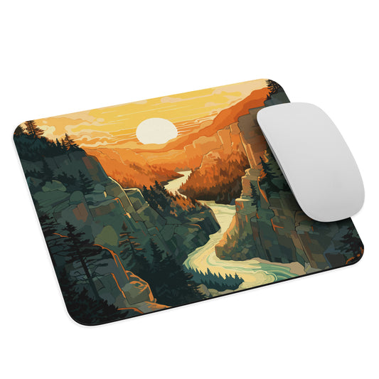 Canyon River Sunset Mouse Pad