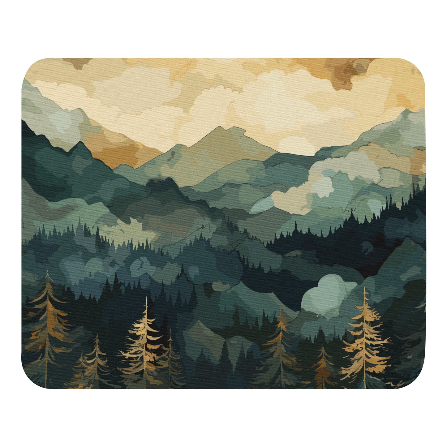 Mountainous Forest Mouse Pad