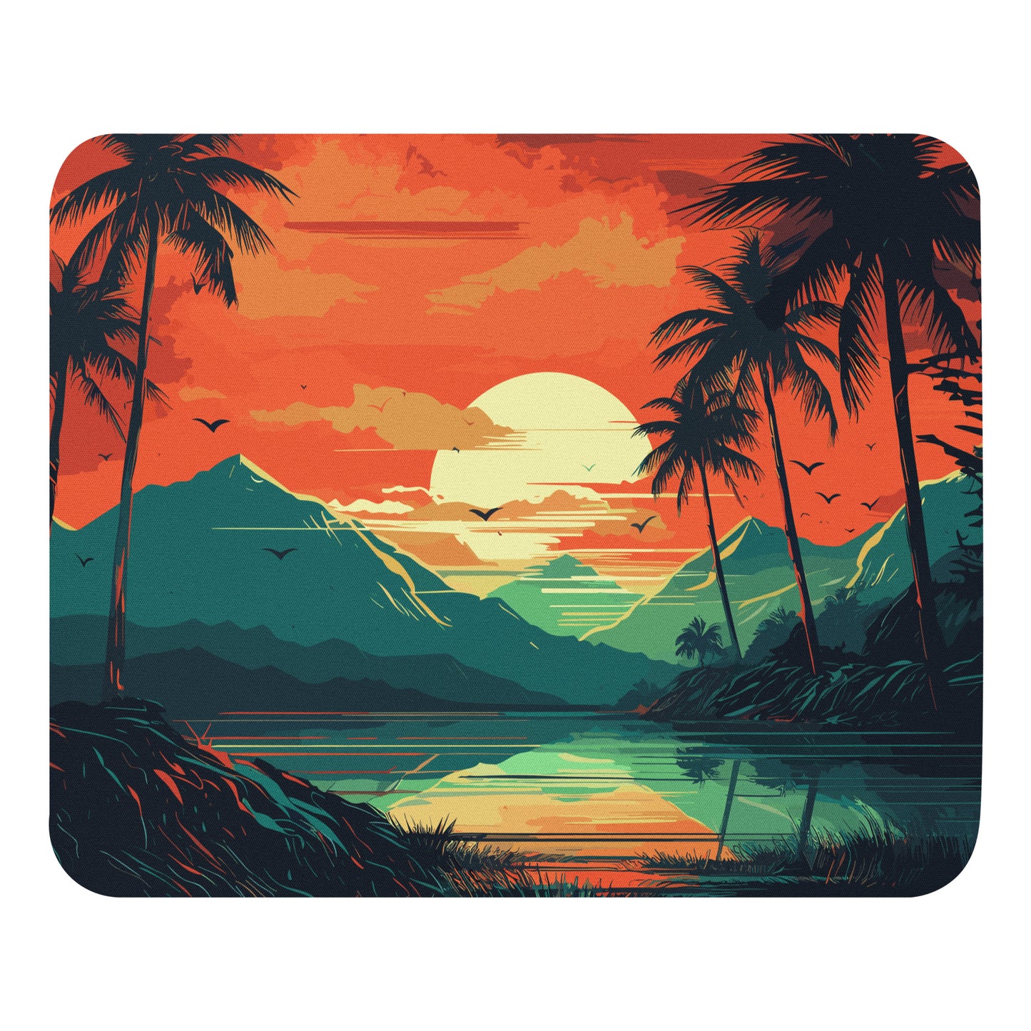 Rainforest Lake Mountains Mouse Pad