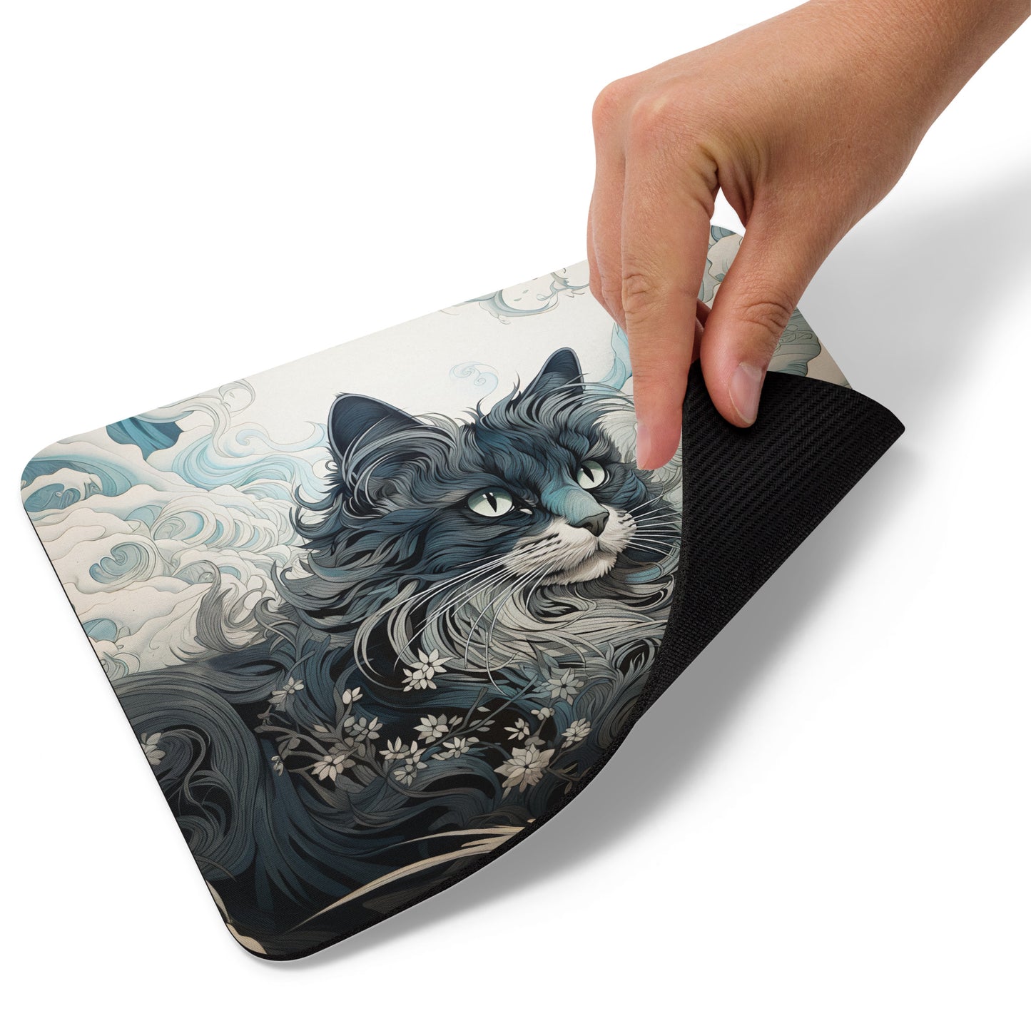 Ukiyo-e Cat Mouse Pad