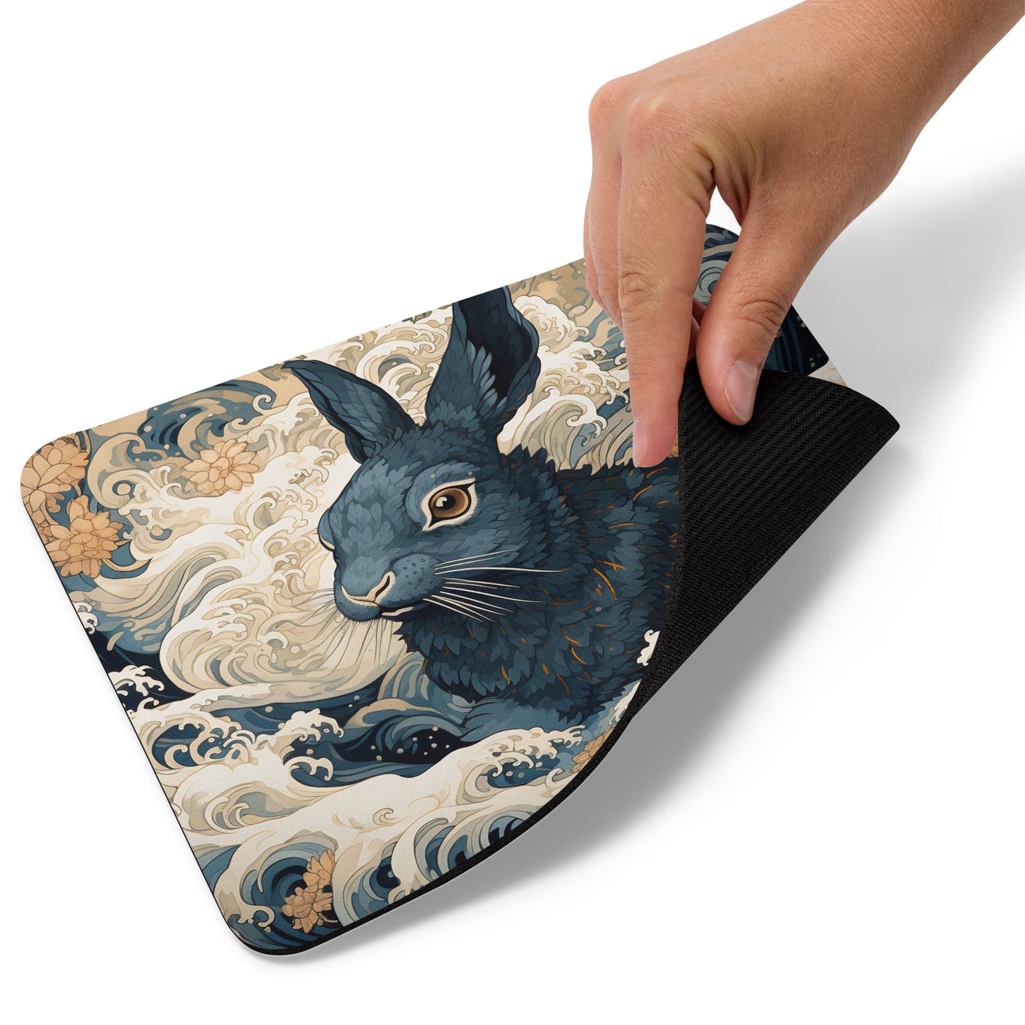 Ukiyo-e Rabbit Mouse Pad