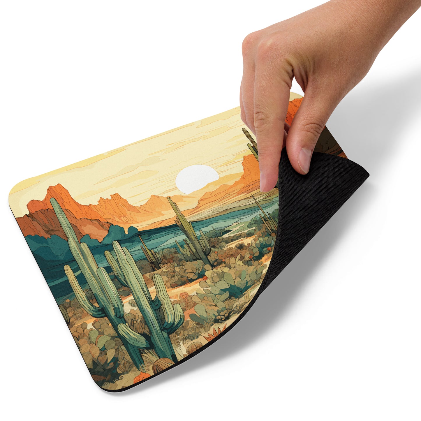 Desert Hills Shrubs Mouse Pad