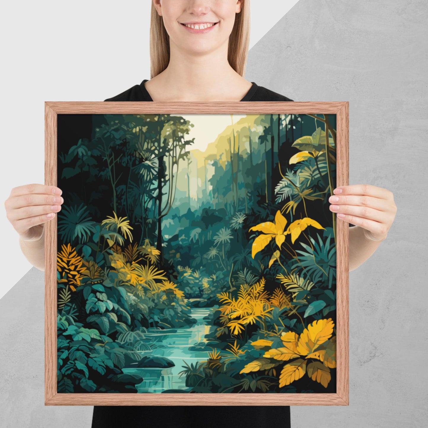 The Depths of a Rainforest Framed Poster