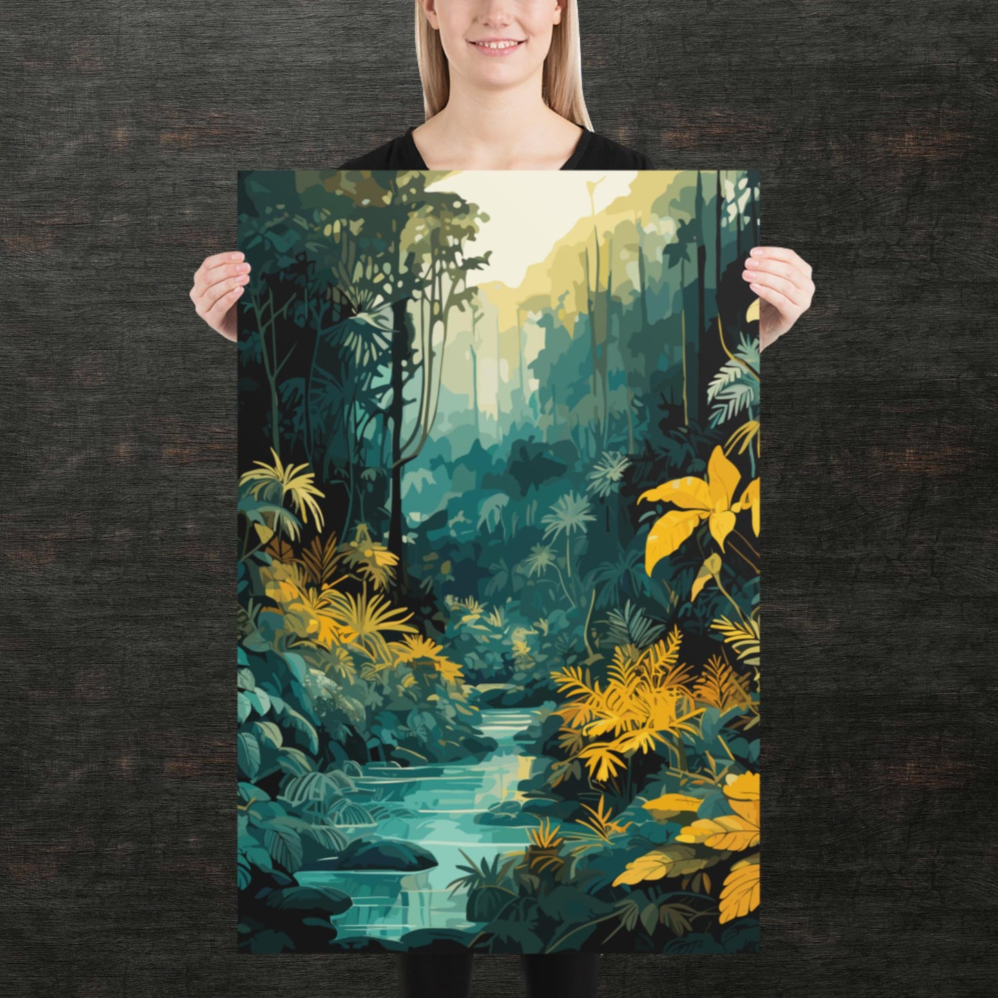 The Depths of a Rainforest Paper Poster