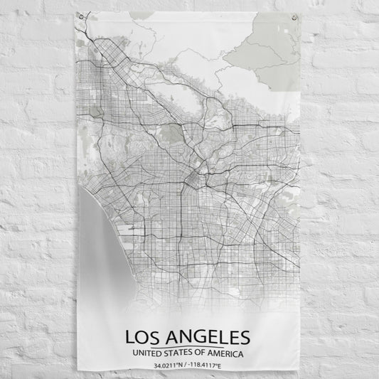 Los Angeles White Flag Map