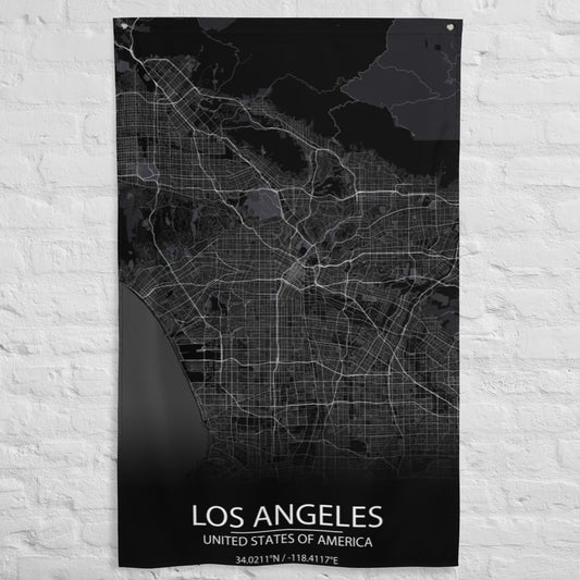 Los Angeles Black Flag Map