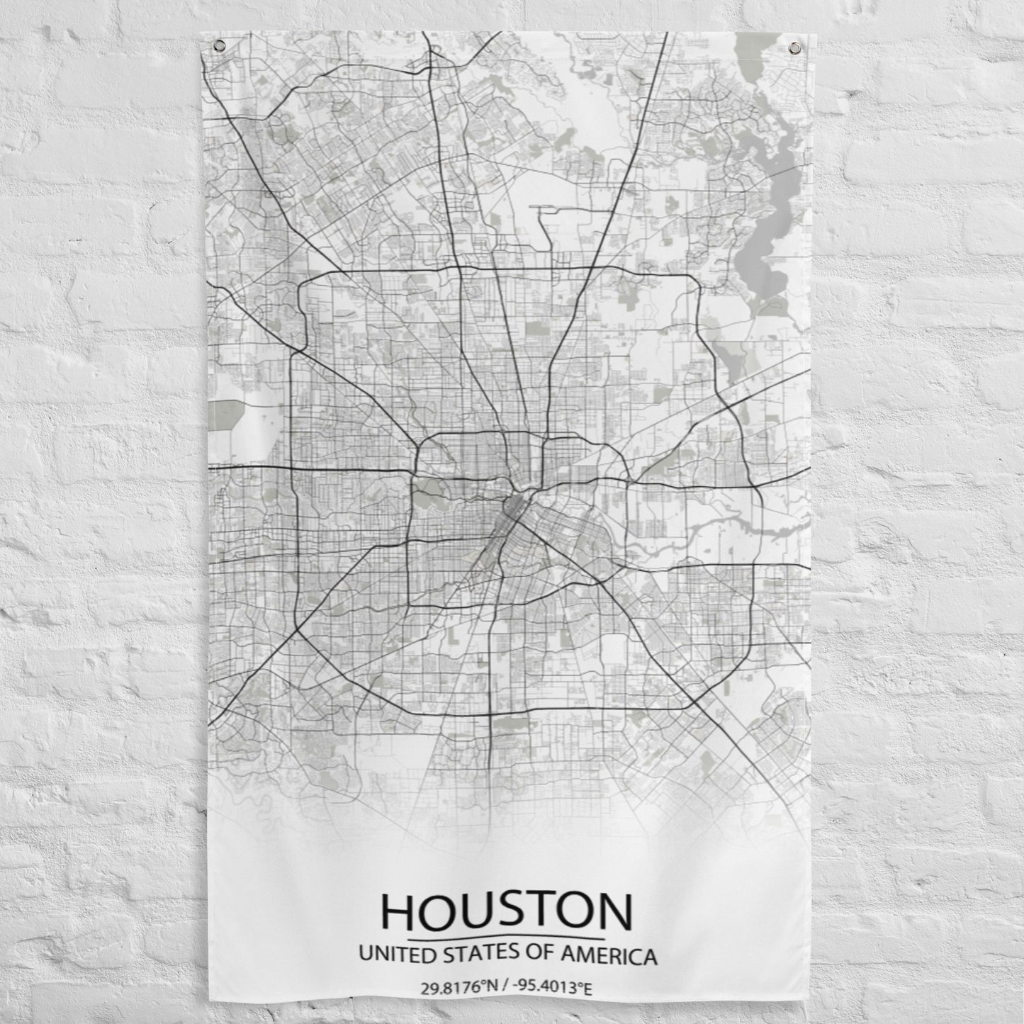 Houston White Flag Map