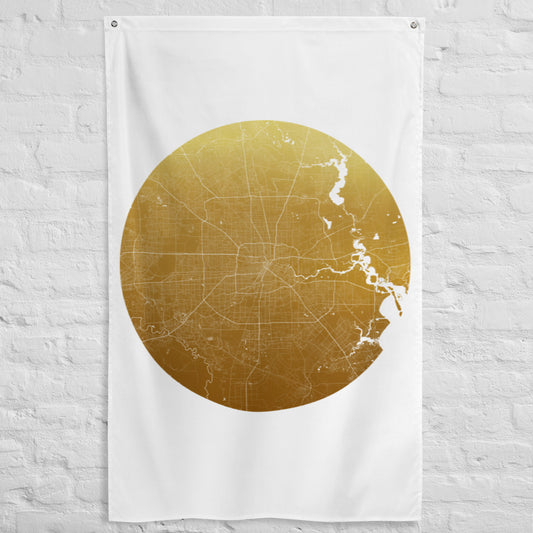 Houston Gold on White Flag Map