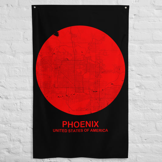 Phoenix Circular Red Flag Map