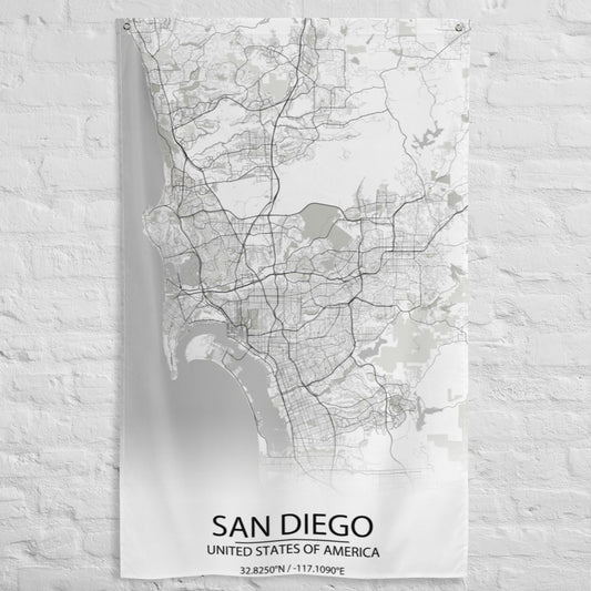 San Diego White Flag Map