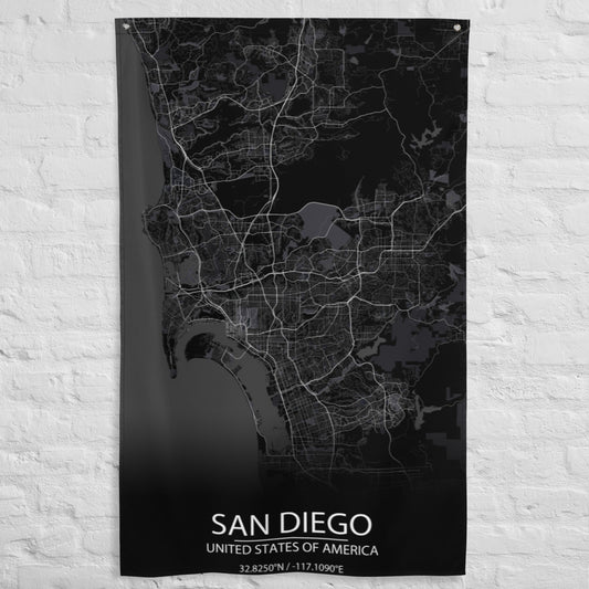 San Diego Black Flag Map