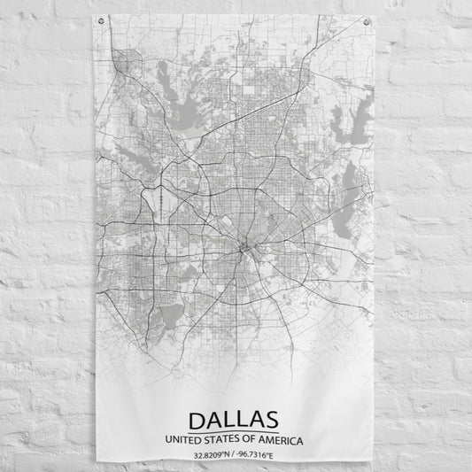 Dallas White Flag Map