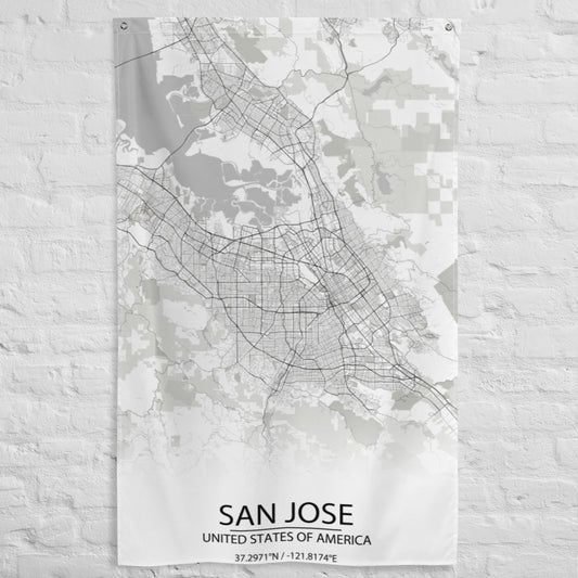 San Jose White Flag Map