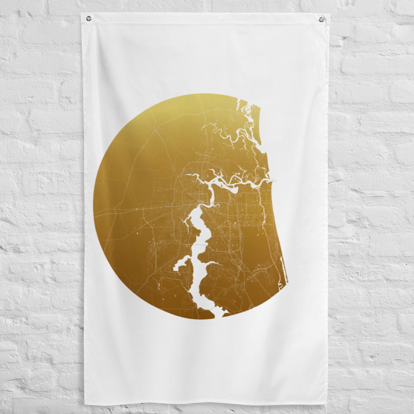 Jacksonville Gold on White Flag Map