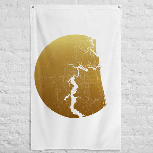 Jacksonville Gold on White Flag Map