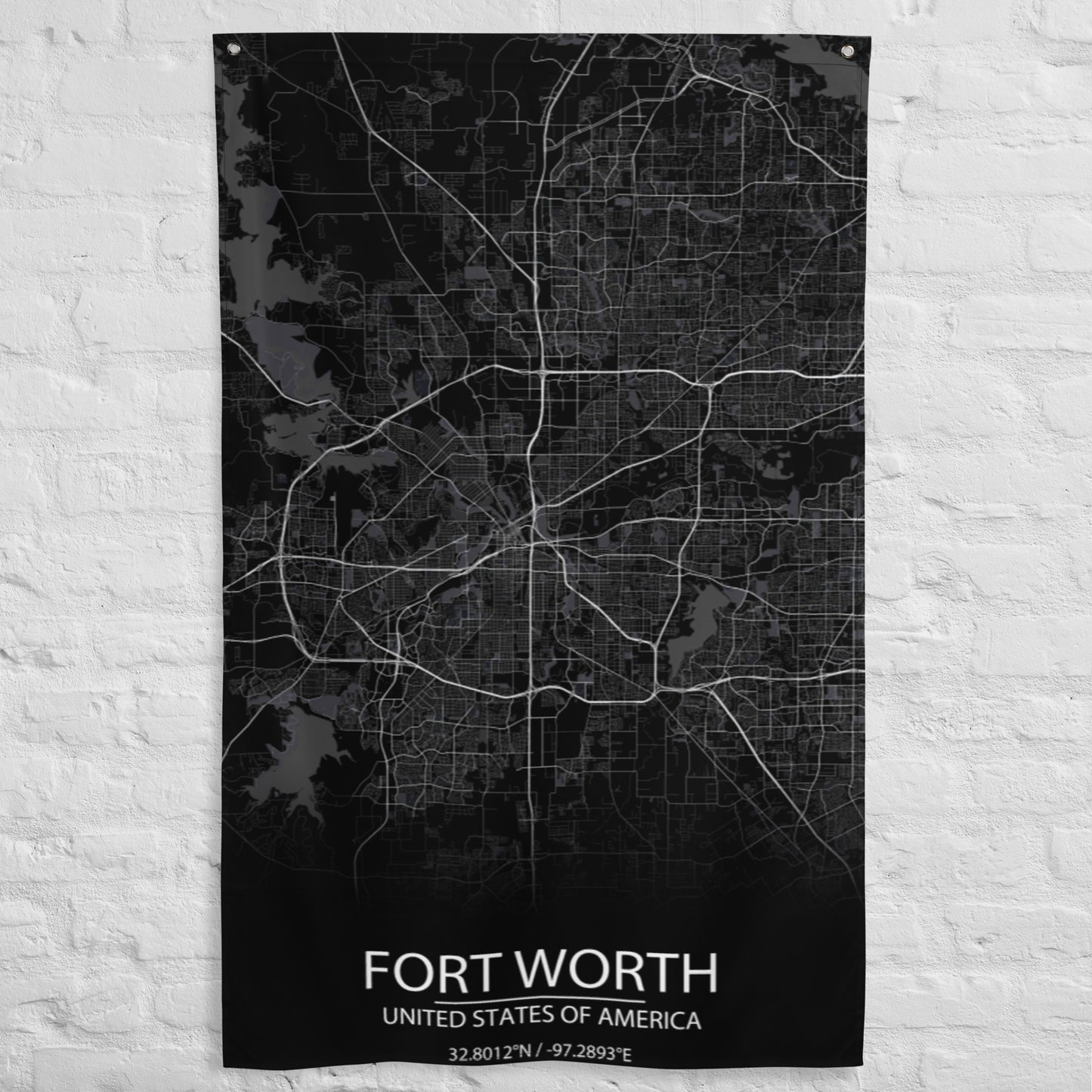 Fort Worth Black Flag Map