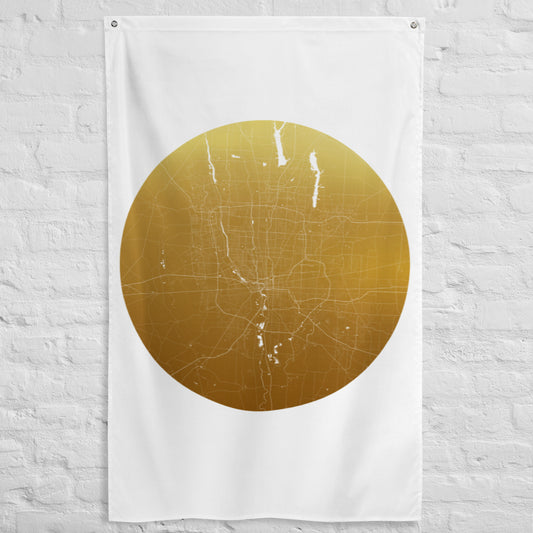 Columbus Gold on White Flag Map