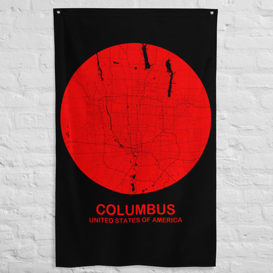 Columbus Circular Red Flag Map