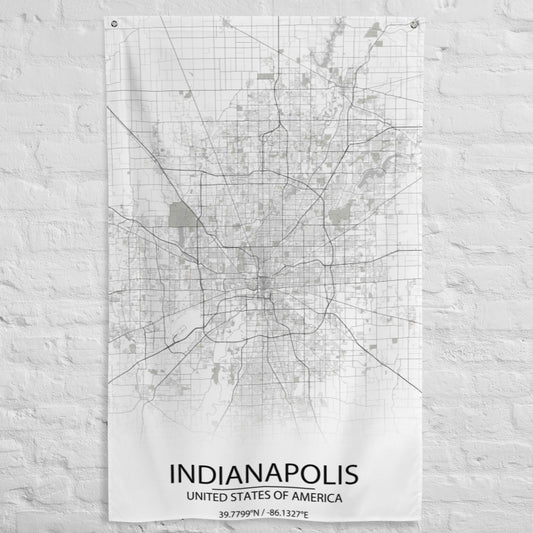 Indianapolis White Flag Map