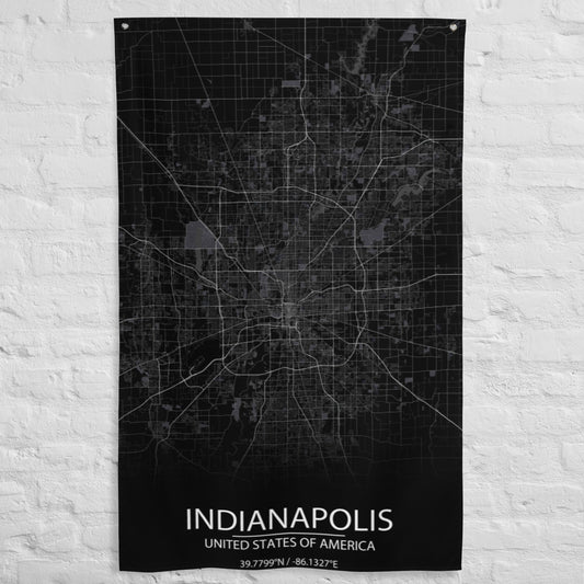 Indianapolis Black Flag Map