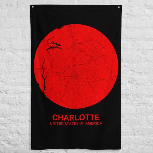 Charlotte Circular Red Flag Map