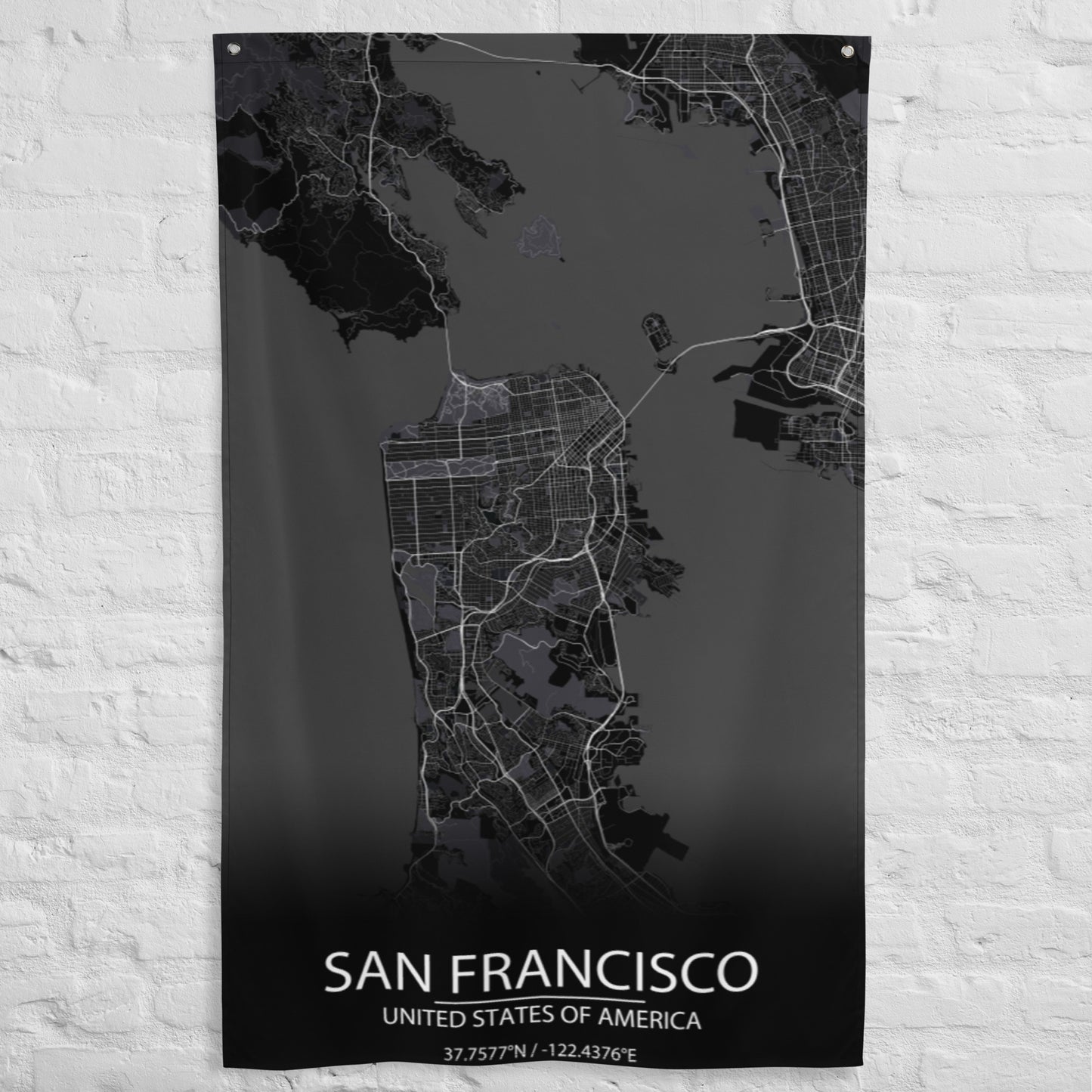 San Francisco Black Flag Map