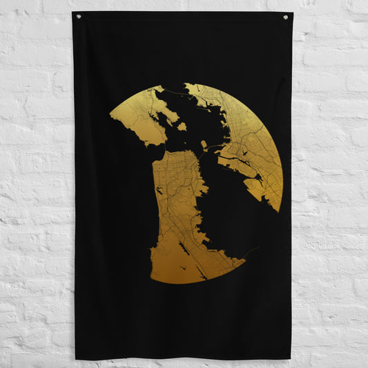 San Francisco Gold on Black Flag Map