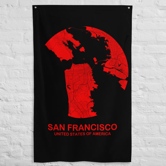 San Francisco Circular Red Flag Map