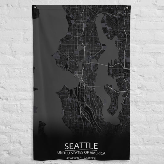 Seattle Black Flag Map