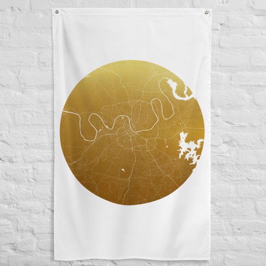 Nashville Gold on White Flag Map