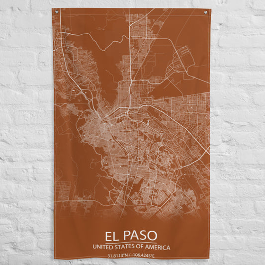 El Paso Brown and White Flag