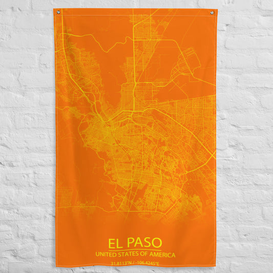 El Paso Orange and Yellow Flag Map